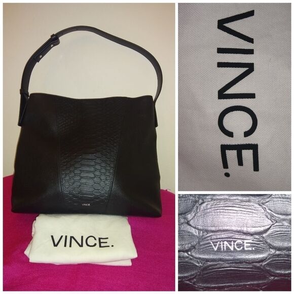 NEW Vince. Python / croc embossed leather purse - Picture 1 of 4